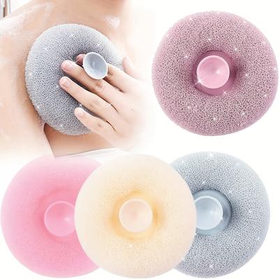 2 Stück Saugknopf Körperwaschbürste & Massage-Schwamm zur Tiefenreinigung, Unisex, Zufällige Farbe.