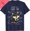 Shiba Inu Dog Anatomy Funny Pet Black Tan Doge Mom Cute TShirt Graphic T Shirts Harajuku Couple Camisas Streetwear