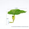 1pcs Green Leaf Hammock For Betta Fish Stress-Reducing Aquarium-Safe Decor With Suction Cup For Fish Tank Fake Plants Decoration