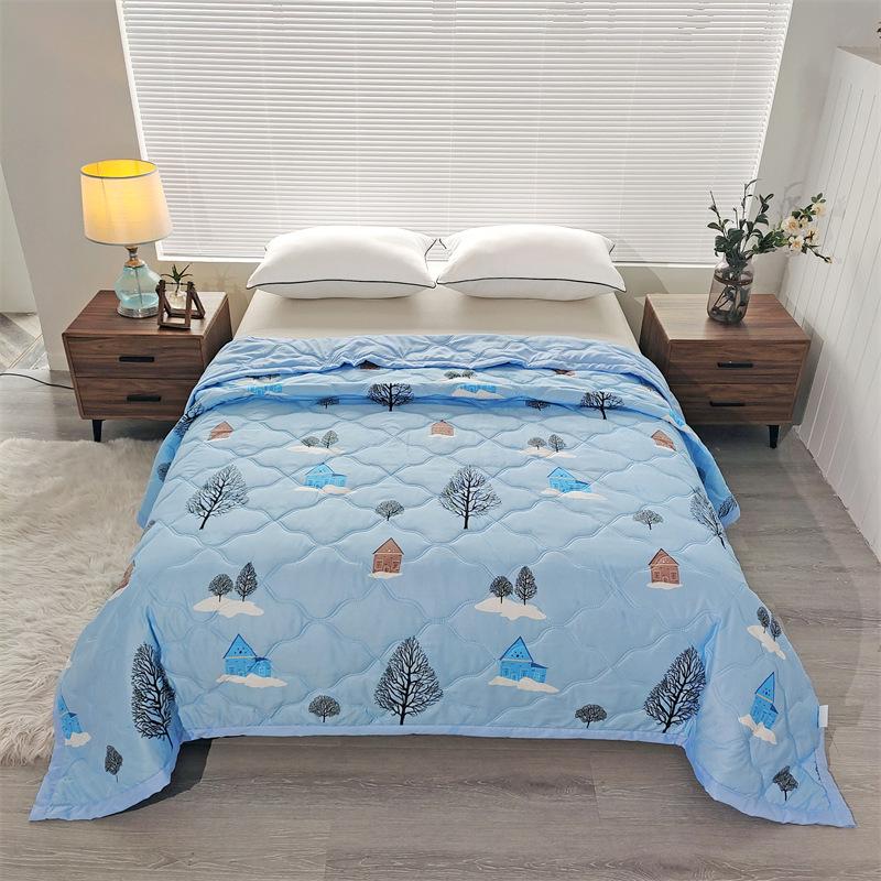 Summer thin blanket, new air conditioning quilt, gift, skin friendly washed cotton, summer cool quilt