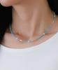 Blancier Pearl & Eclat Bl255N1127 Women'S Choker Gemstone Necklace