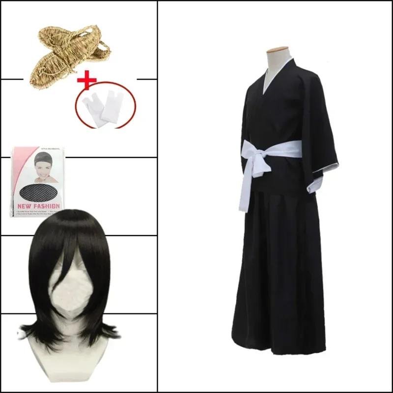 Costume Cosplay Bleach Kuchiki Rukia Kurosaki Ichigo Die Pa Soul Society Shinigami Kimono ținută completă Războiul de sânge de o mie de ani