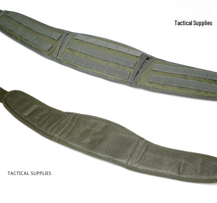 Camouflage Molle Tactical Outdoor Waist Belt - Multi-Purpose Military-Style Gear Belt for Field Use