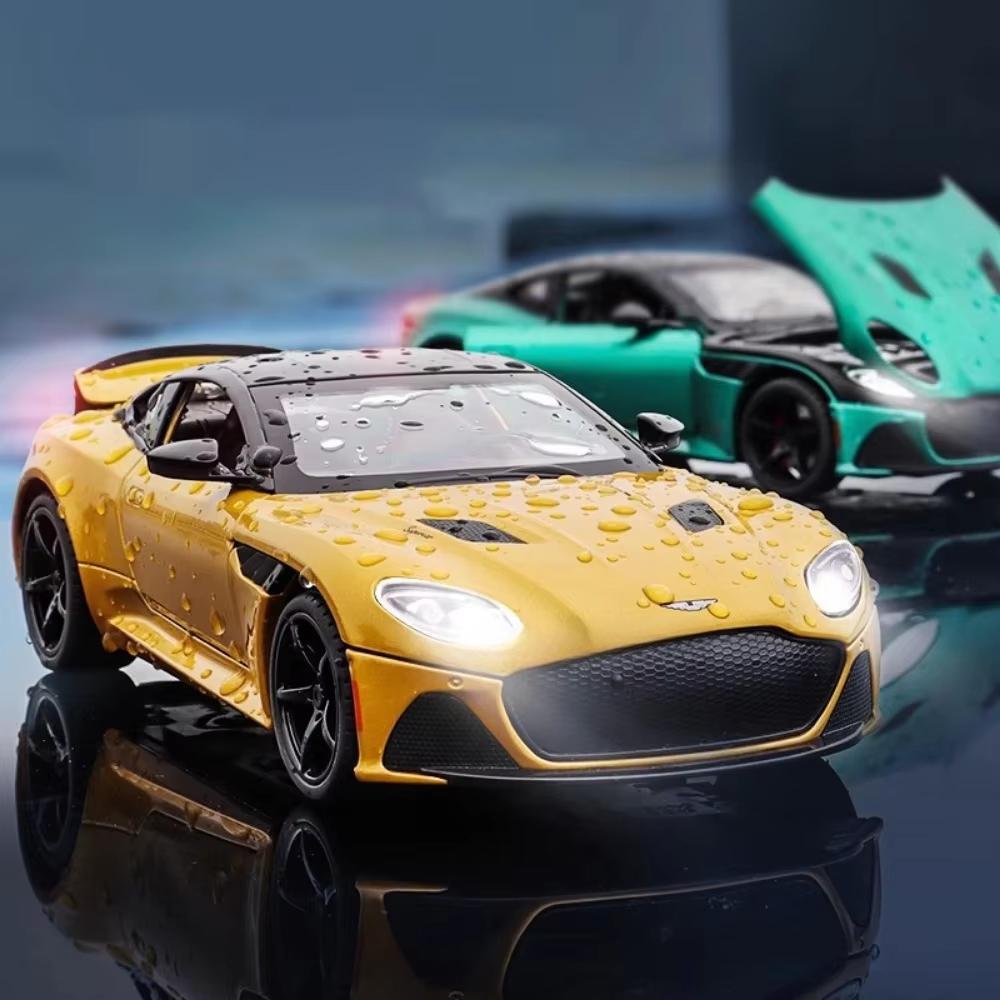 New 1:24 Aston Martin Superlaggera Alloy Diecasts & Toy Vehicles Metal Toy Car Model Sound and light Collection Kids Toy