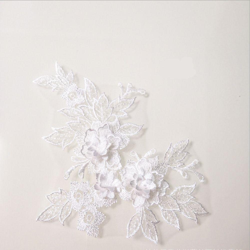 Dress Tulle DIY Blossom Bridal Applique 3D Trims Lace Flower Motif Embroidery
