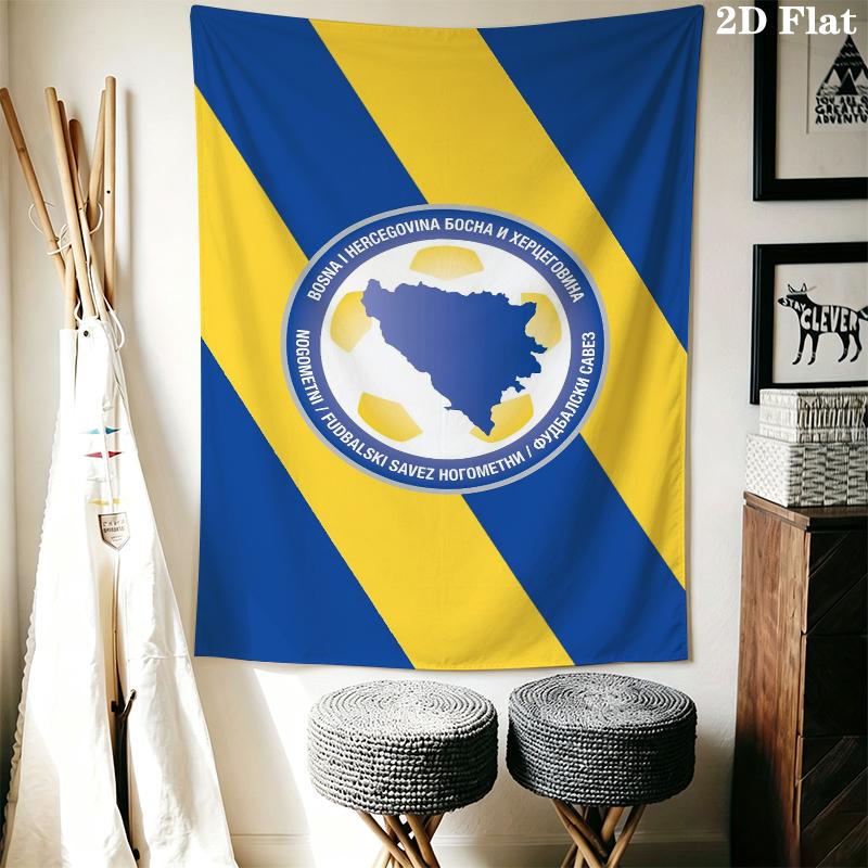 Bosnia and Herzegovina Wall Tapestry Aesthetic Wall Hanging Printed Fabric Blanket Decorative Tapestries for Bedroom Living Room Home Decor