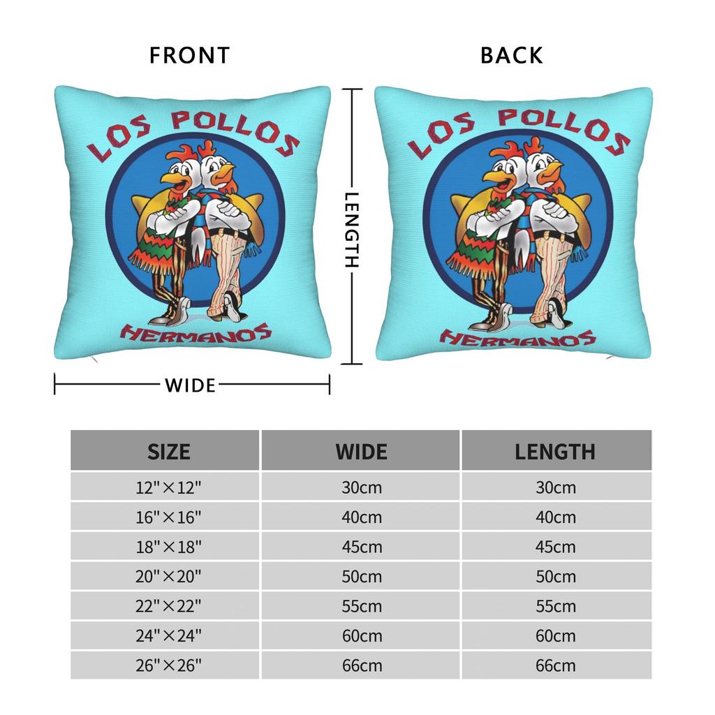 Los Pollos Hermanos Pillow Cover Fashion Pillow Case For Couch Sofa Bedroom Print Pillowcases Gift