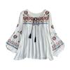 Women's Embroidered Blouse for Summer Beach And Street Activities