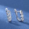 2026 Earrings, Ear Buckles, Girls' Zircon Earrings, Simple Temperament Ear Jewelry