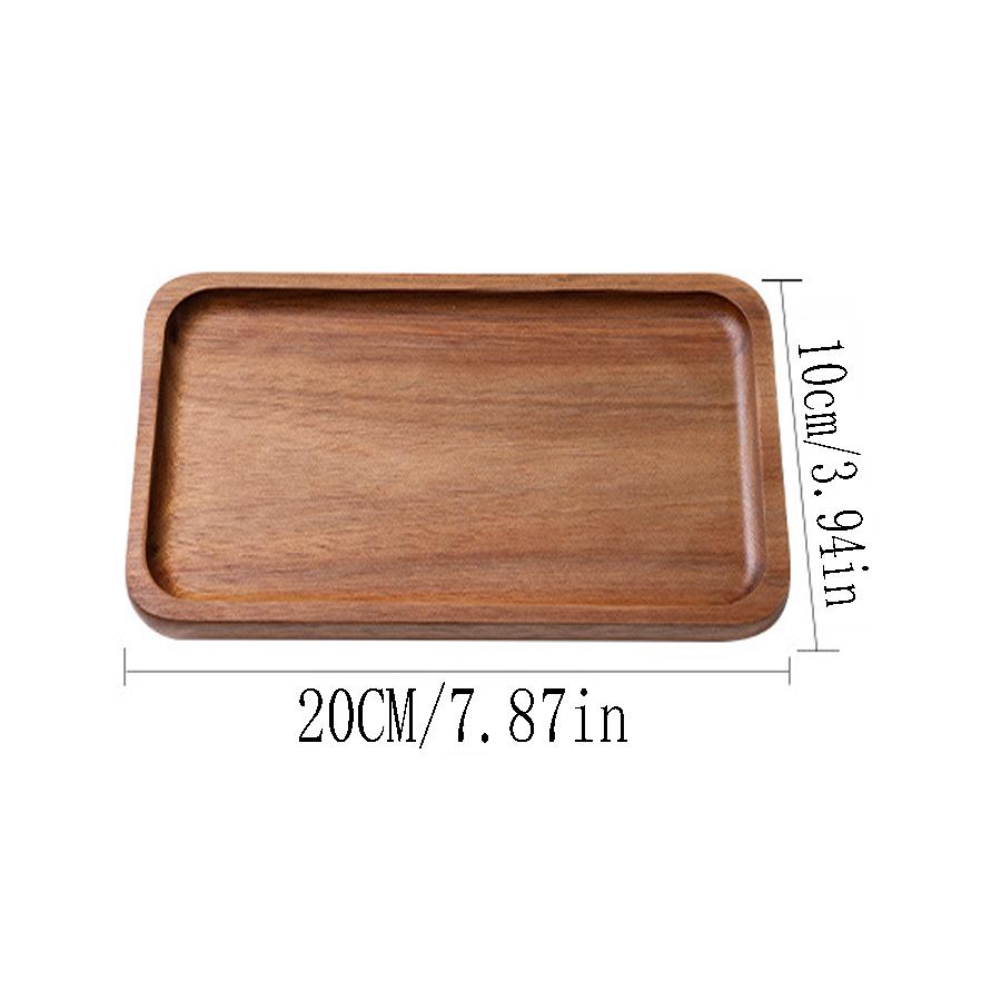 

1/2 шт японская акация деревянный поднос кухонный бытовая тарелка для фруктов креативная посуда многофункциональный поднос поднос для чашек
