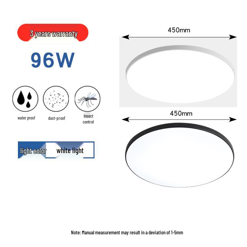 

Ультратонкий водонепроницаемый светодиодный потолочный светильник для спальни, коридора, балкона или гостиной Upgraded Ultra-thin LED Ceiling Lamp - White Edge