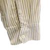 FRED PERRY Striped Pattern Long sleeve Zip hoodie L Gream Yellow Men's Used