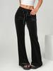 Autumn/Winter Women's European & American Flared Velvet Pants - Slimming, Casual, Commuter Style