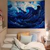 Japan Wave Of Kanagawa Cartoon Tapestry Art Science Fiction Room Home Decor Wall Hanging Sheets