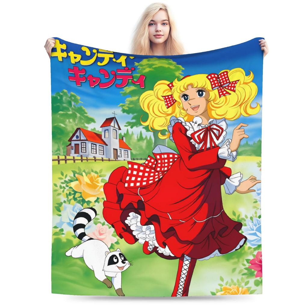 Anime Candy Candy Blanket Quality Soft Warm  Throw Blanket Winter Child Couch Bed Pattern Bedspread