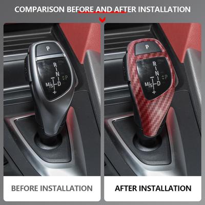 Auto Schalthebelknauf Aufkleber für BMW X3 X4 X5 X6 F30 F10 F07 F20 F21 F34 F35 F31 1/3/4/5 Serie LHD Kappenabdeckung Zubehör