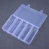 2PCS/3PCSClear Plastic Storage Box With Adjustable Grids And Transparent Design Perfect For Organizing Jewelry