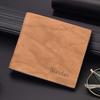 Thin Style Men Card Holder PU Leather Men Coin Purse 2 Fold Wallets Men Short Wallet  Men