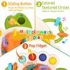 Montessori Pull String Sensory Toy Baby Silicone Teething Early Education Fidget Activity Grasp Travel Toys For Toddler 0-18M