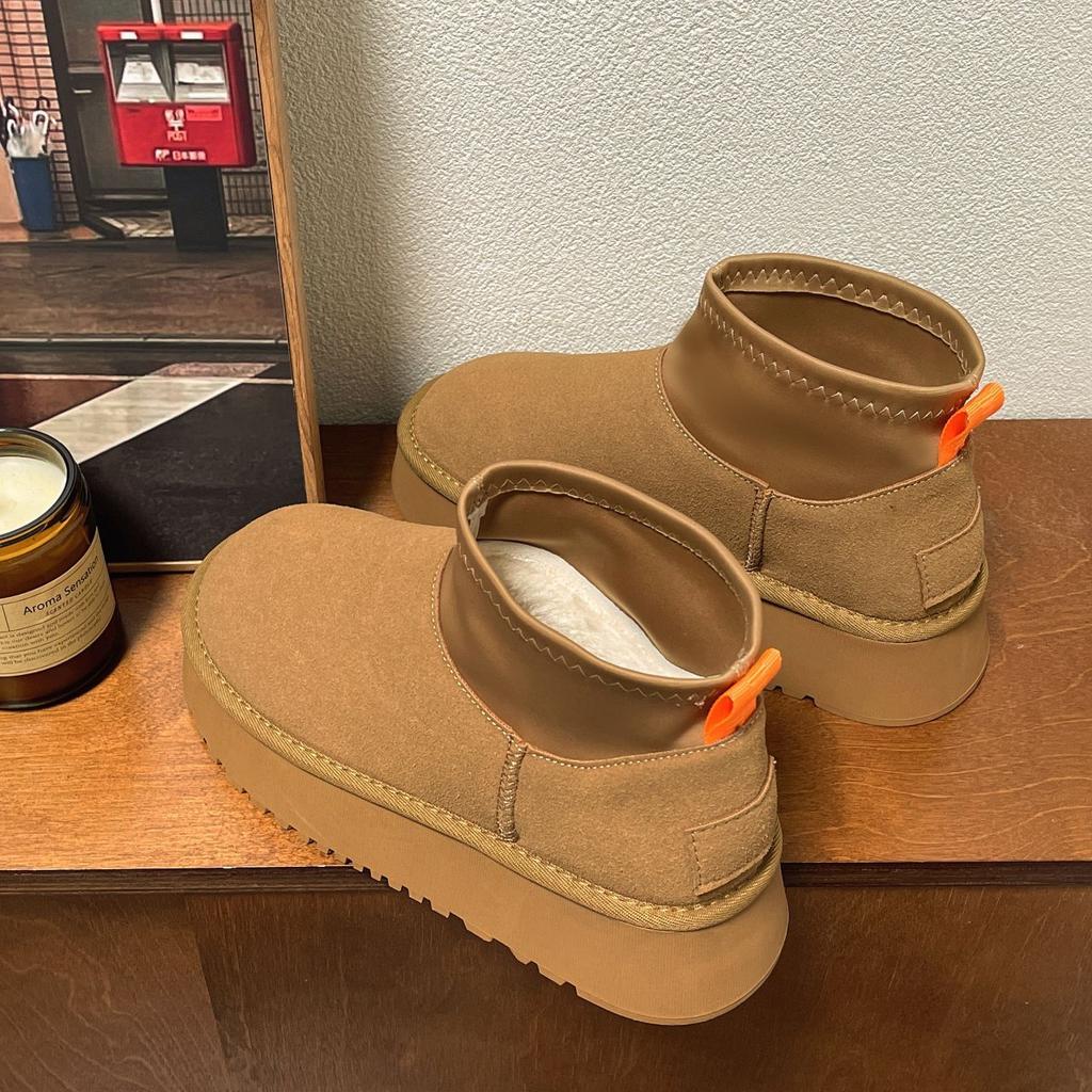 Women's Cartoon Large Size Soft Sole Winter Warm Fur Snow Boots Padded Lined Ankle Boots Anti-slip Hiking Casual Sports Cotton Boots