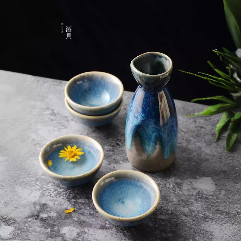 

Japanese vintage wine set ceramic tumbler household goods cups