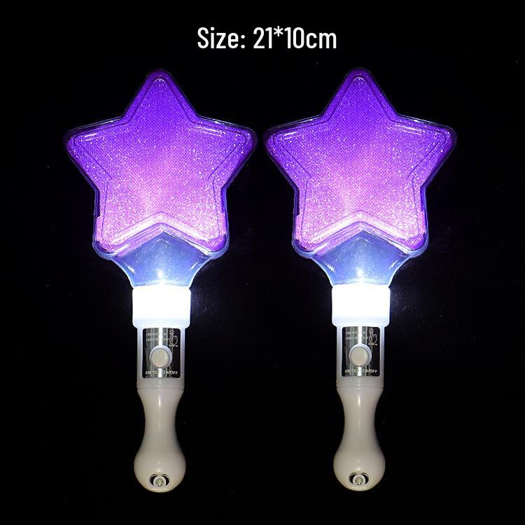 Luminous Five-Pointed Star Stick Toy for Concerts and Advertising