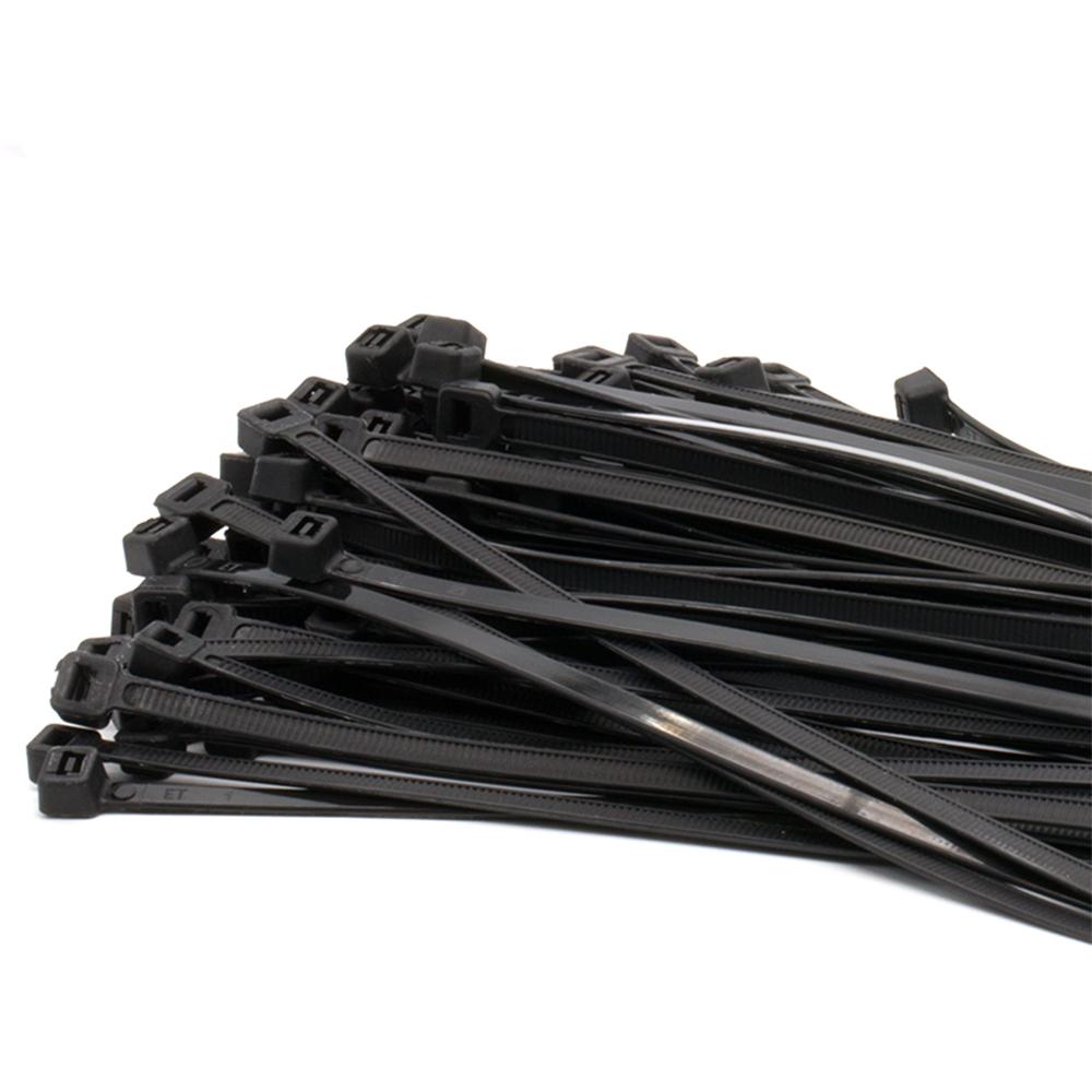 Plastic Nylon Cable Ties Self-locking Black Plastic Winding Cable Ties To Fix Nylon Cable Ties To Fix Cables