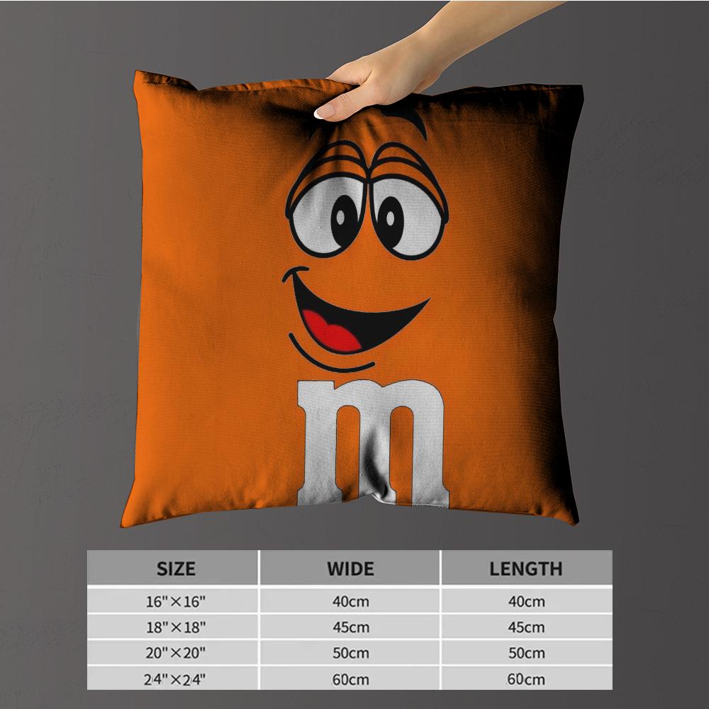 Pillow Case luxurious home office, sofa decorative Multi sized car seat cushions, pillowcases M-M&M'S C-Chocolate