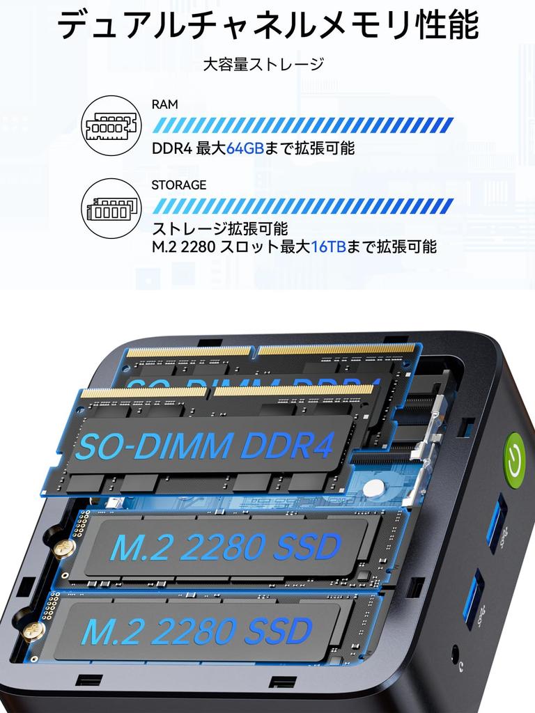 GMKtec G10 Mini PC with Ryzen 5 Faster than the 64GB DDR4 16TB SSD Up to Windows 11 Wired LAN 4K Triple HDMI Quiet USB x Nucbox G10 Black 3500U,