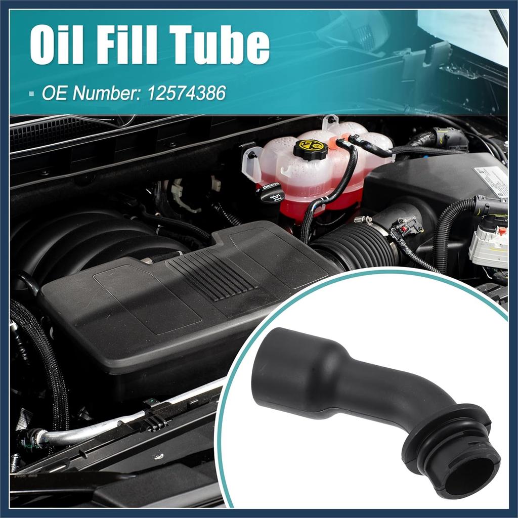 Engine Oil Filler Tube for GMC Yukon XL Sierra 1500 2500 3500 Envoy for Chevrolet Avalanche Silverado 1500 2500 3500 Suburban 1500 2500 for Cadillac