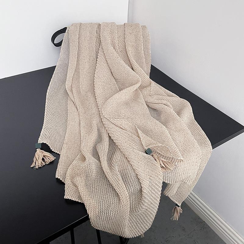 

Литературный стиль Ретро Высококлассный Простой Однотонный Шарф Японский и Корейский Женский Креативный Модный Плиссированный Тонкий Шарф С Бахромой 195*90cm