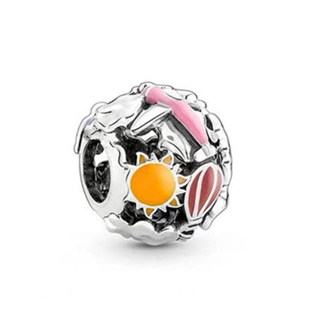 New Silver Color Ocean Series Turtle No Fade Charm Beads Fit Pendant Charms S925 Logo Original Bracelet for Women DIY Jewelry