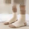 Women's Autumn and Winter Fleece Thick Warm Cashmere Cotton Socks Warm Feet Fleece Snow Mid-calf Socks