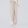 Women's Solid Color High-Waist Drapey Loose Fit Drawstring Pants