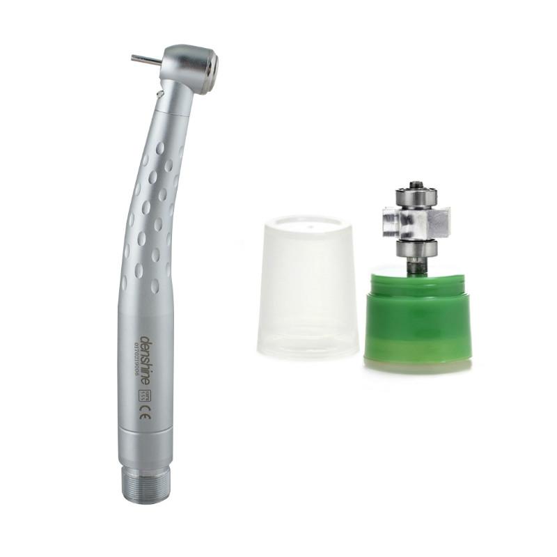 

Высокоскоростной электронный генератор, оптоволоконный светодиодный наконечник, кнопка с большим крутящим моментом, 3 распылителя воды, 2 отверстия с овальной ручкой + воздушная турбина серебряный