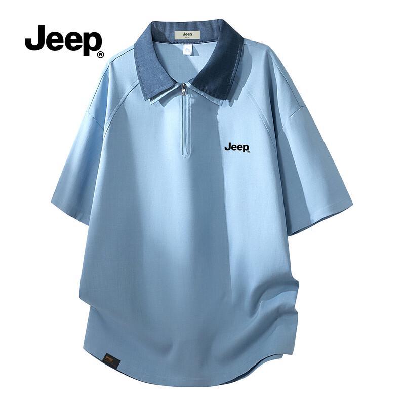 JEEP Men s Faux Two-Piece Polo T-Shirt P86EMKT764 M