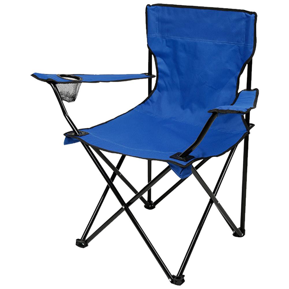 Camping Folding Chair Fishing Chair with Carrying Bag & Armrest Outdoor Collapsible Chair Heavy Duty for Beach Picnic