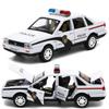 1/32 Santana Police Toy Car, Alloy Car, Mold and Toy Car, Miniature Car Model, Children's Toy Car
