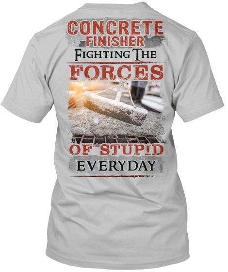 

Футболка унисекс Concrete Finisher Fighting Theces Of Stupid Standard S