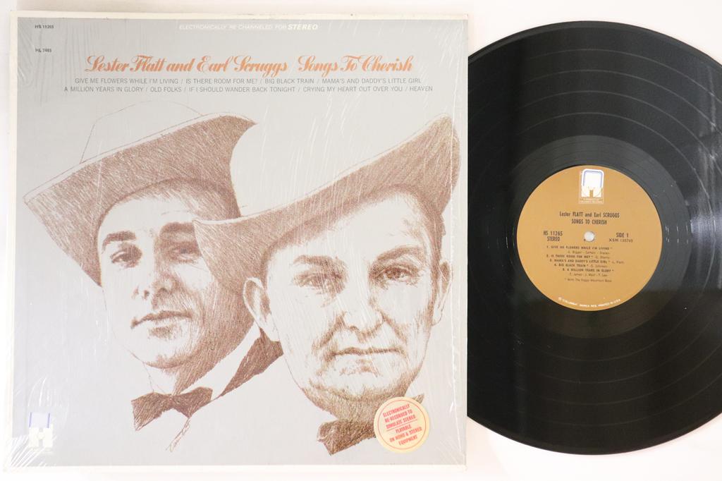 LP Record LESTER FLATT, EARL SCRUGGS - Songs To Cherish HS11265 HARMONY 1968 US Folk Used