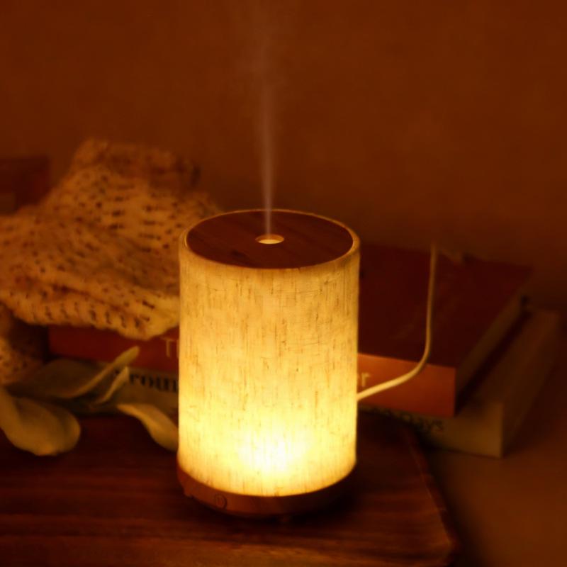 USB Wood Grain Ultrasonic Aroma Diffuser & Humidifier
