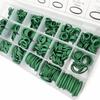 530pcs/set Green Air Conditioning O Ring Kit 18 Size O-Type Sealing Rubber Ring  Seal Maintenance