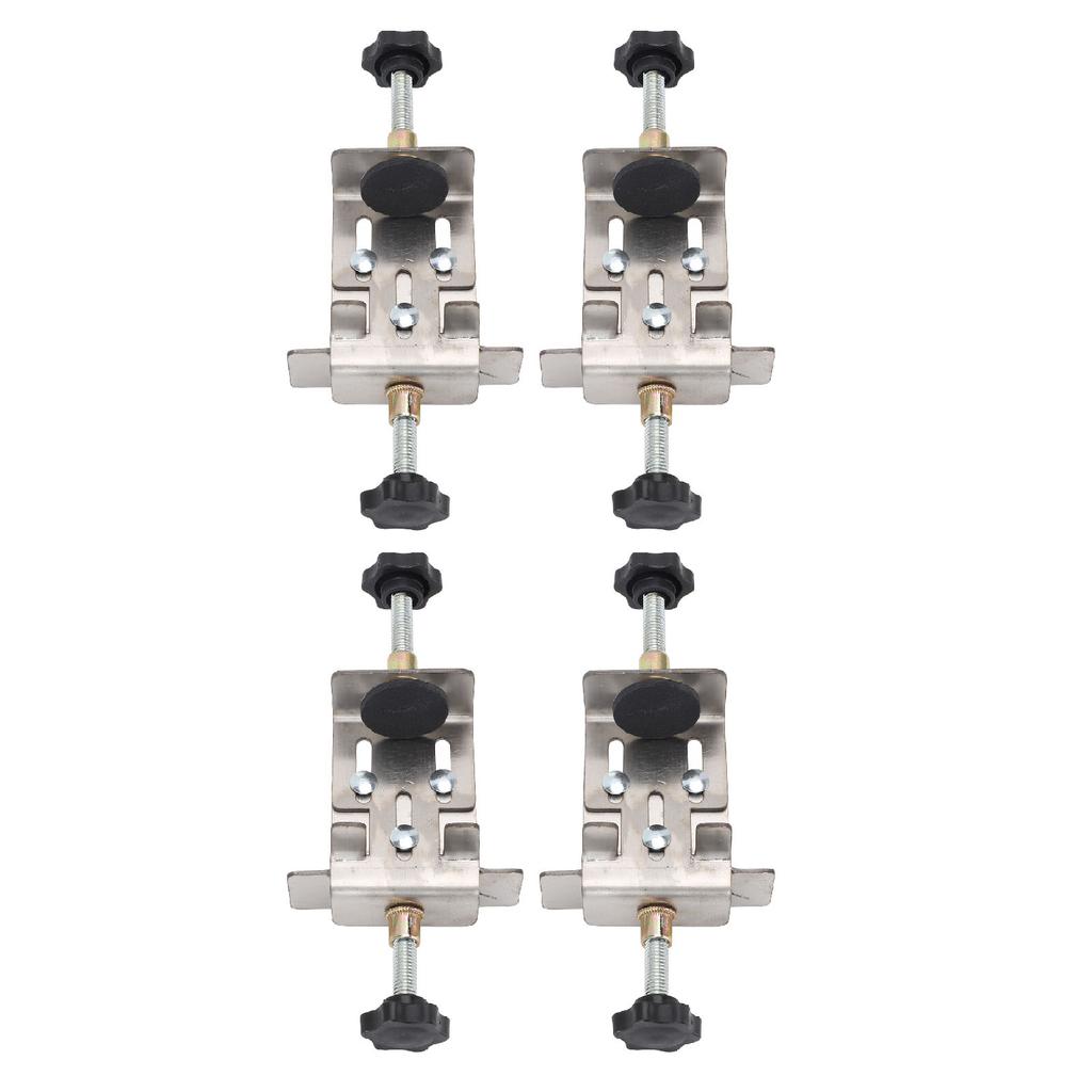 4 Pcs Cabinet Door Installation Positioner Knob Adjustment Stainless Steel Cabinet Door Mounting