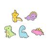 Macaron Dinosaur Metal Badge: Cute Pterodactyl & Triceratops Brooch for Clothing Decoration