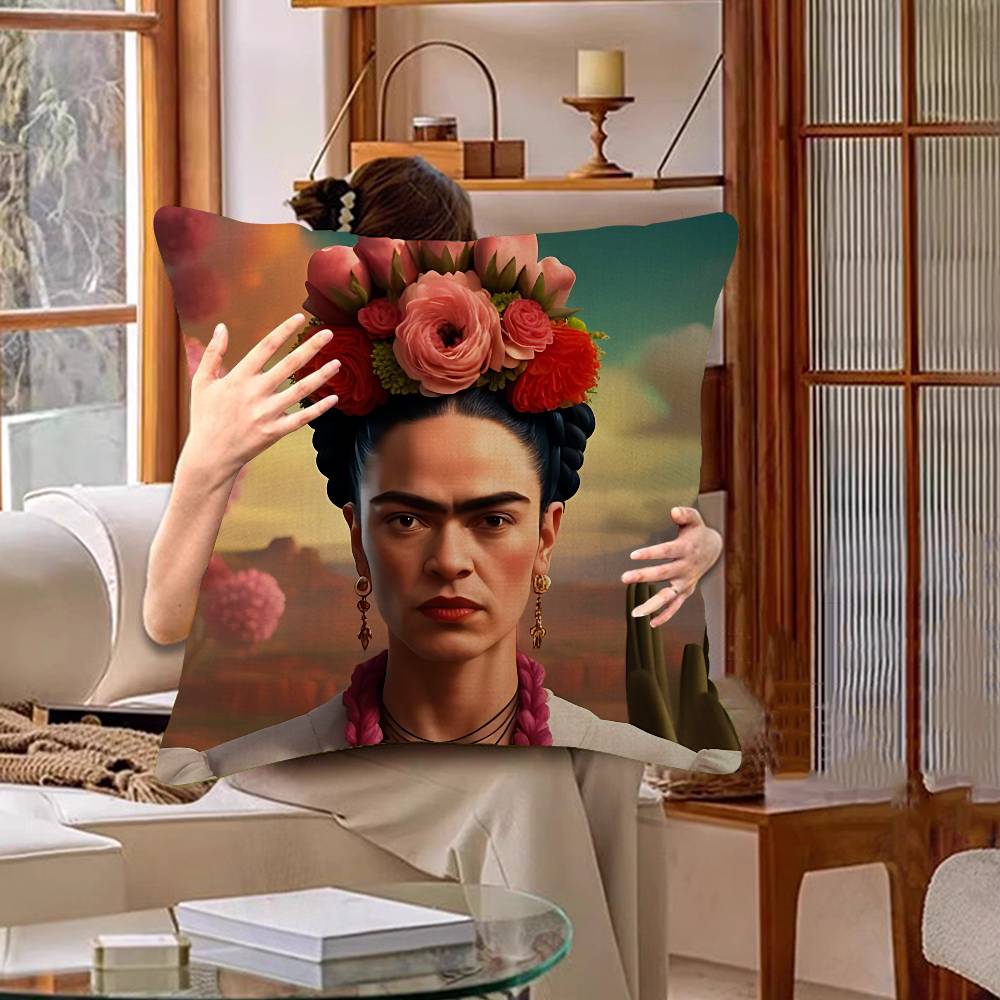 F-Frida K-Kahloes Art Pillow Cushion Cover Pillowcase Living Room Sofa Home Decor Customized
