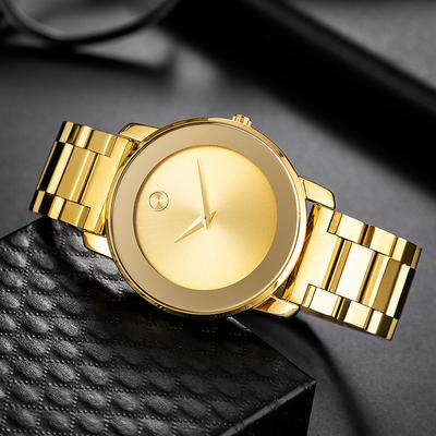 Classic Ultra Thin Men's Watch Business Stainless Steel Band Waterproof Branded Quartz Watch
