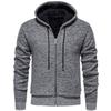2025 Autumn Winter New Sweater Men's Jacket European American Fashion Casual Knitted Cardigan Hood