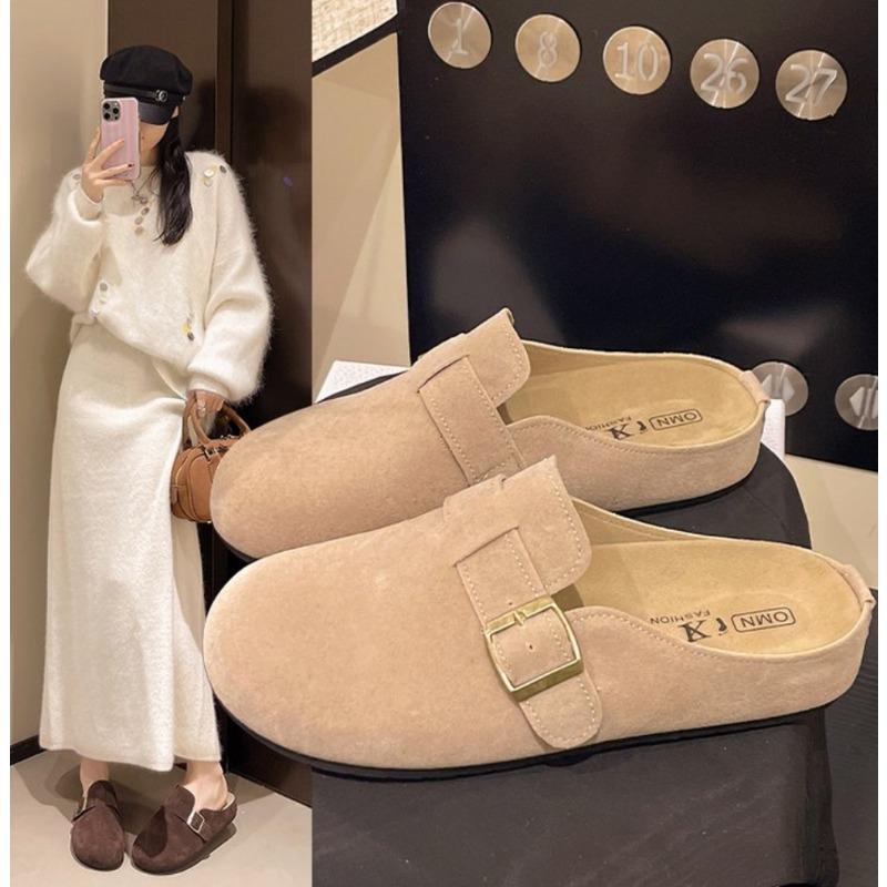 2025 Retro Suede Clogs for Women Clogs Soft Footbed Mules Slipper Comfort Potato Shoes with Arch Support Beach Sandal irl