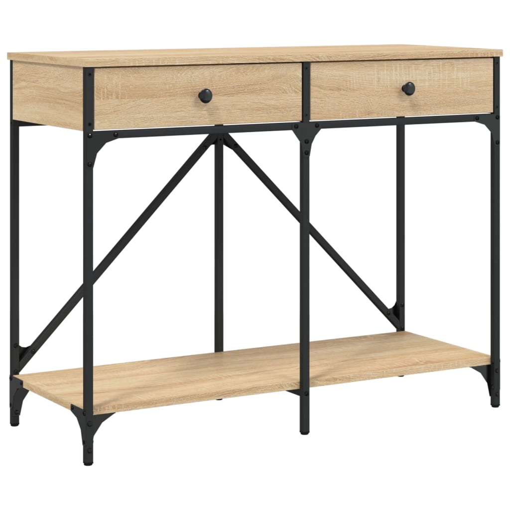 Console Table Sonoma Oak 100x39x78.5 Cm Engineered Wood