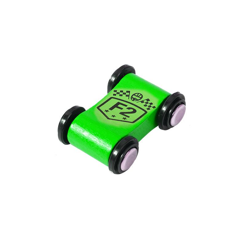 

Wooden Push-Along Slide Car: Inertial Pull-Back Glider for Kids